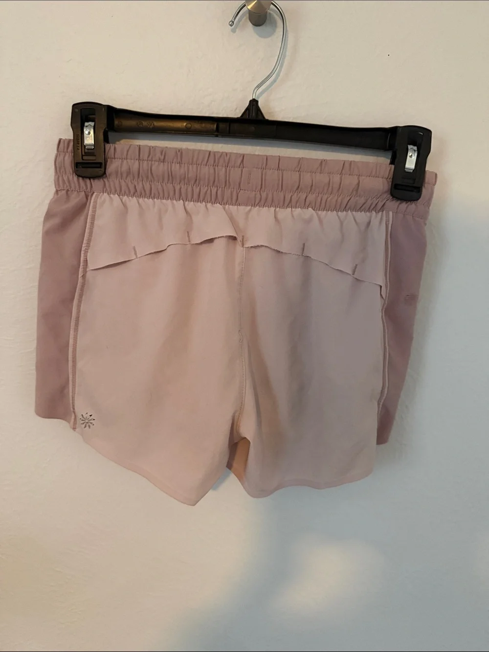 Athleta Dusty Pink Two-Tone Athletic Shorts